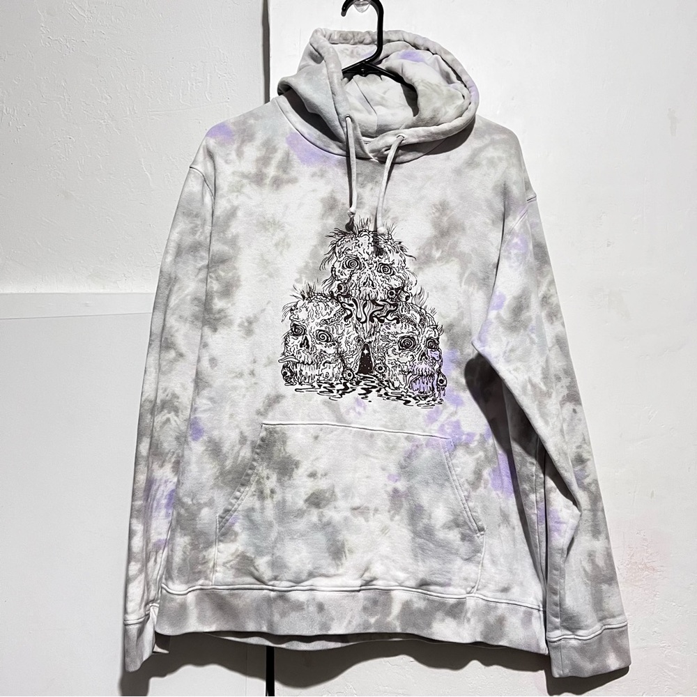Size XL tie dye sweatshirt Fuzz band pullover :Box L03: